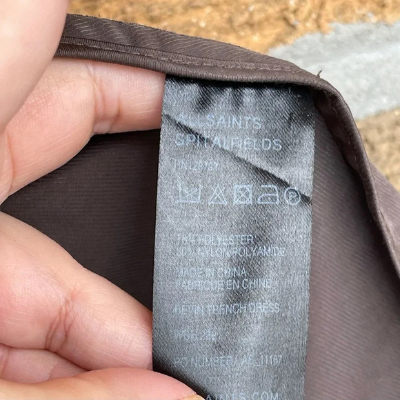 All Saints Spitalfields Bevin Trench dress sz 10 - Picture 11 of 13